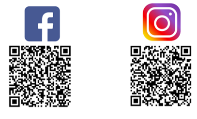 Use Smartphone camera to hover QR code to access our Social Media.